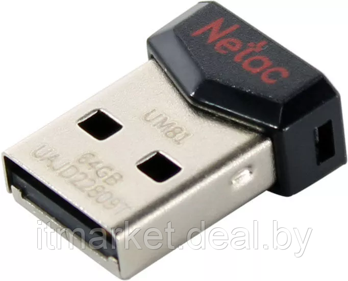 Usb flash disk 64Gb Netac UM81 (NT03UM81N-064G-20BK) - фото 1 - id-p215979812
