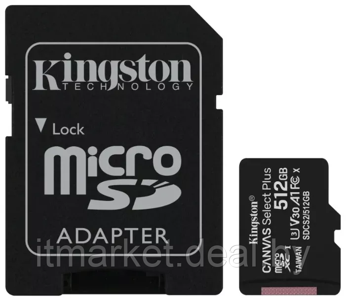 Карта памяти 512Gb Kingston SDCS2/512GB - фото 1 - id-p215979842