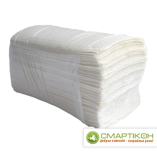 Листовые бумажные полотенца V-сложения Комфорт 200 листов - фото 1 - id-p215849024