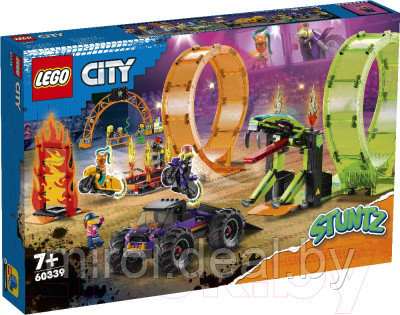 Конструктор Lego City Трюковая арена Двойная петля / 60339 - фото 1 - id-p215980482