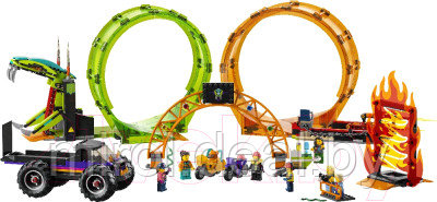 Конструктор Lego City Трюковая арена Двойная петля / 60339 - фото 5 - id-p215980482