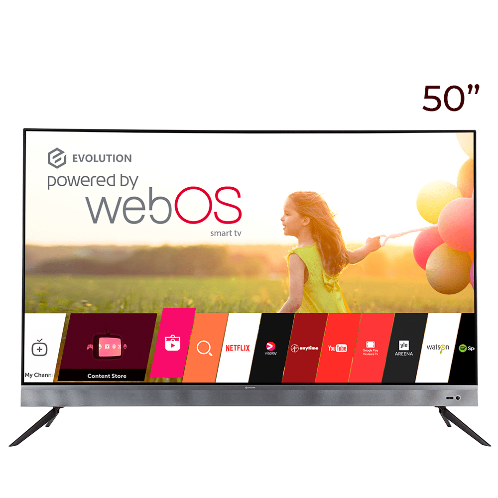 Телевизор с диагональю экрана 50 дюймов EVOLUTION 50" WOS50MR1SBUHD SmartTV (WebOS 6.0) - фото 1 - id-p215983150