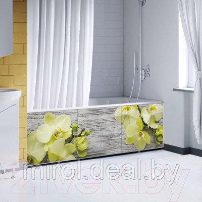 Экран для ванны Comfort Alumin Group Древесная орхидея 3D 150x50 - фото 2 - id-p215982531