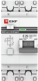Дифференциальный автомат EKF PROxima АД-32 25/30 2п - фото 1 - id-p215982288