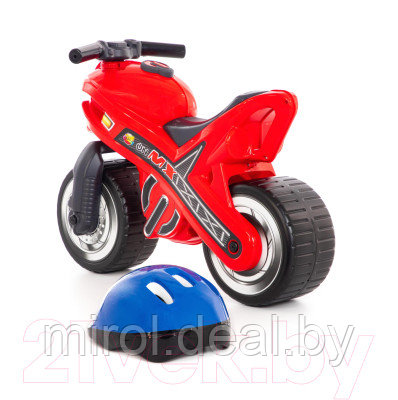Каталка детская Полесье Мотоцикл МХ со шлемом / 46765 - фото 2 - id-p215983170