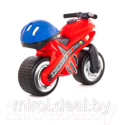 Каталка детская Полесье Мотоцикл МХ со шлемом / 46765 - фото 3 - id-p215983170
