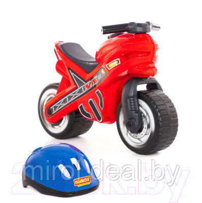 Каталка детская Полесье Мотоцикл МХ со шлемом / 46765 - фото 4 - id-p215983170