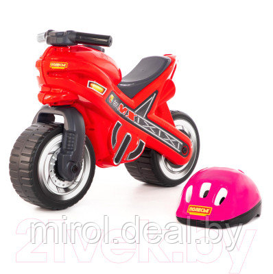 Каталка детская Полесье Мотоцикл МХ со шлемом / 46765 - фото 5 - id-p215983170
