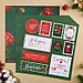 Бумага для скрапбукинга «Новогодняя почта», 30,5 х 32 см, 180 г/м², фото 2