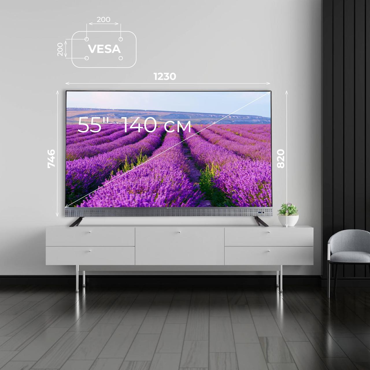 Телевизор с диагональю экрана 55 дюймов EVOLUTION 55" WOS55MR1SBUHD SmartTV (WebOS 6.0) - фото 2 - id-p215983928