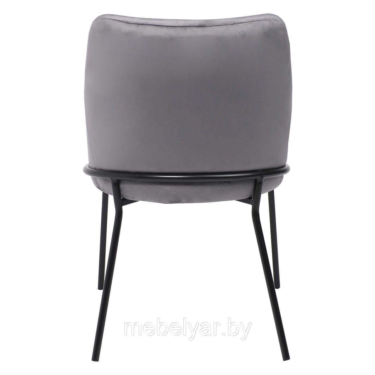 Кресло AV 318, темно-серый бархат H-15/черный AksHome - фото 4 - id-p215988983