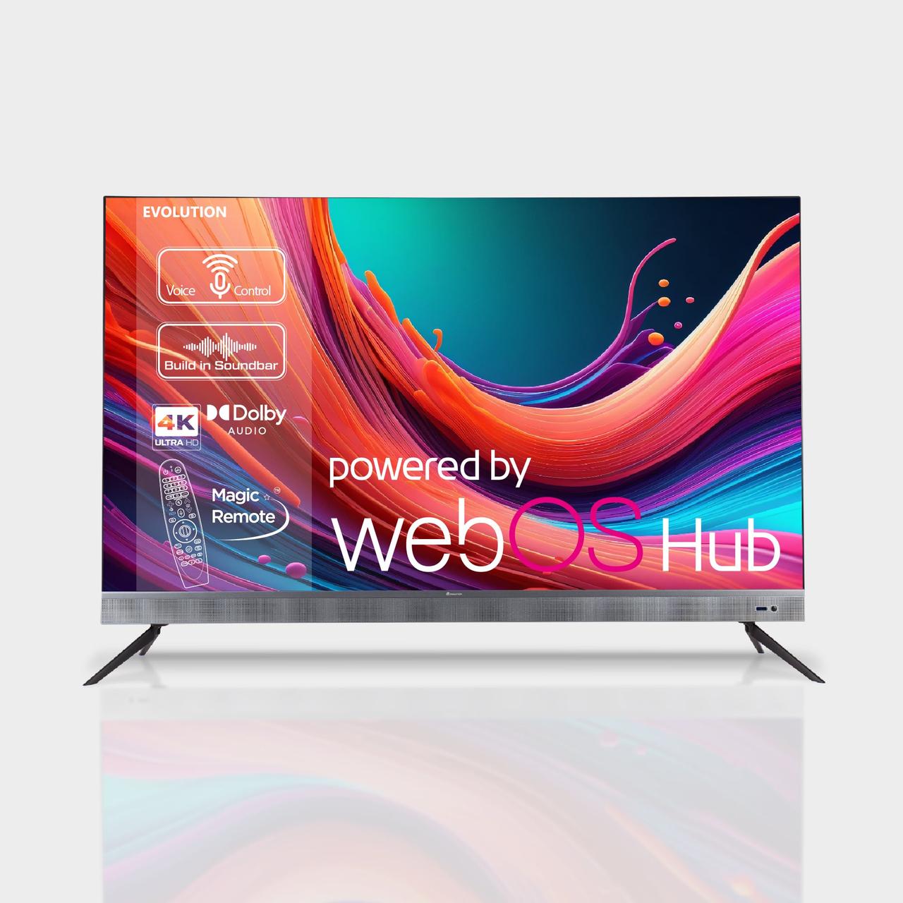 Телевизор с диагональю экрана 65 дюймов EVOLUTION 65" WOS65MR1SBUHD SmartTV (WebOS 6.0) - фото 2 - id-p215989169