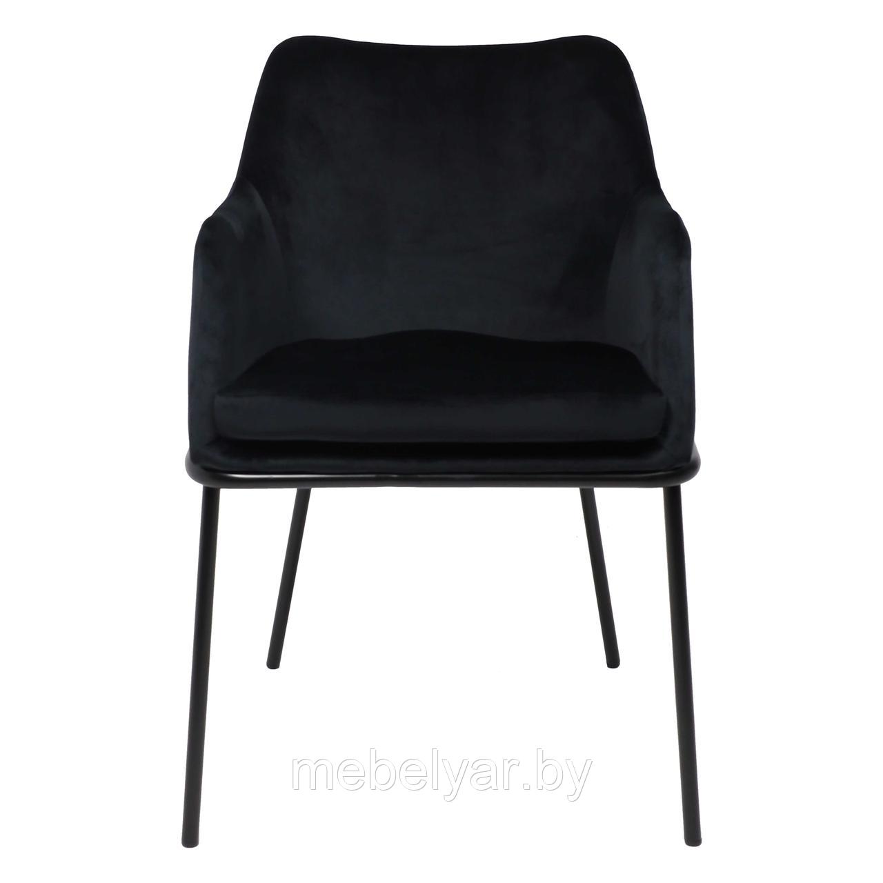 Кресло AV 318, черный бархат H-75/черный AksHome - фото 3 - id-p215989174