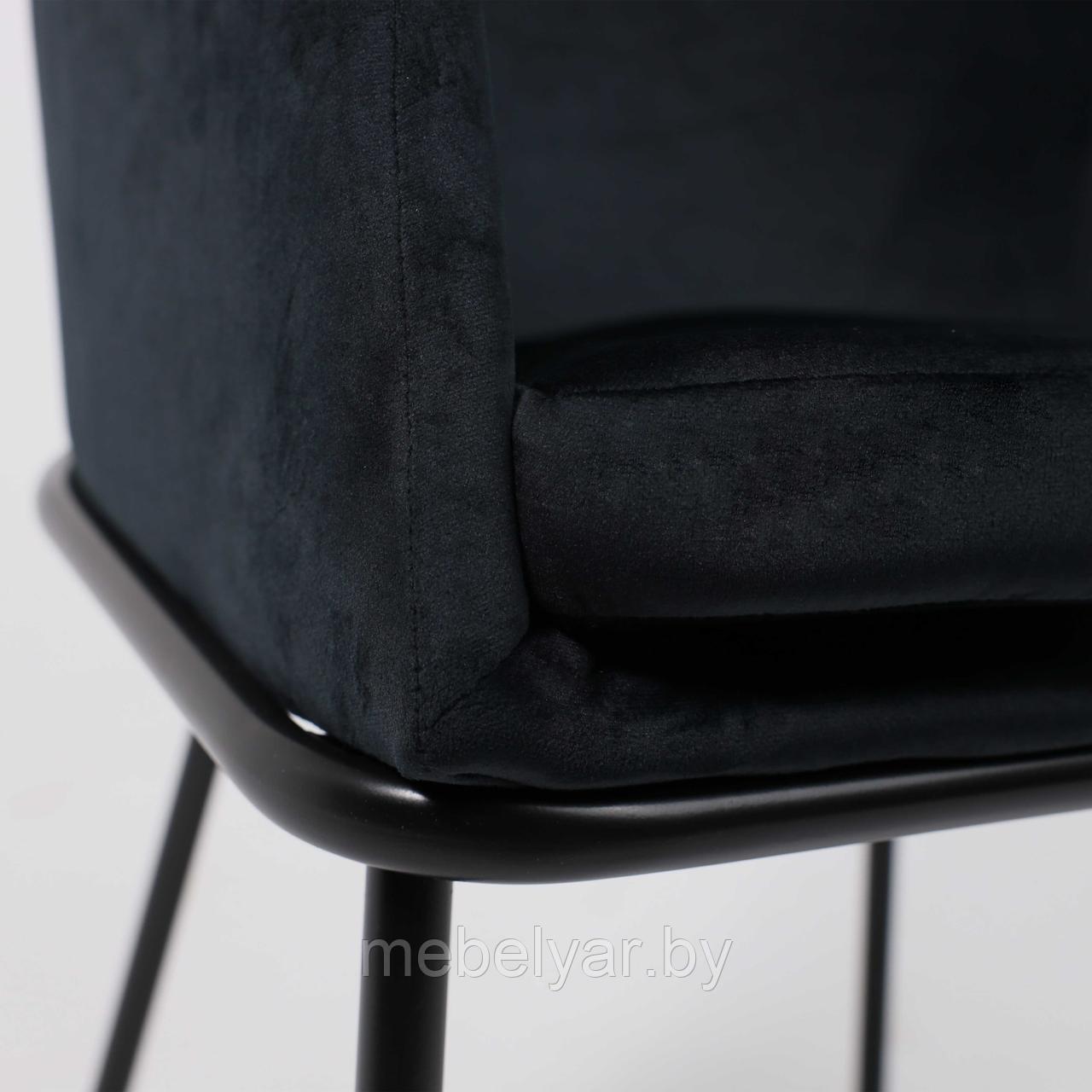 Кресло AV 318, черный бархат H-75/черный AksHome - фото 6 - id-p215989174