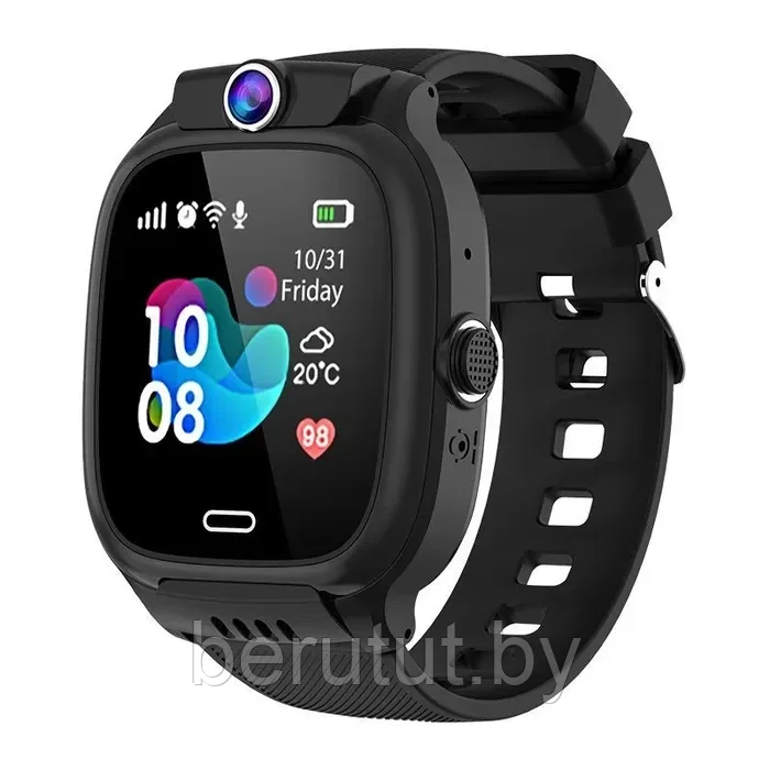 Смарт часы, умные детские с GPS с камерой и SIM картой Smart Baby Watch Y31 черные - фото 1 - id-p215989202