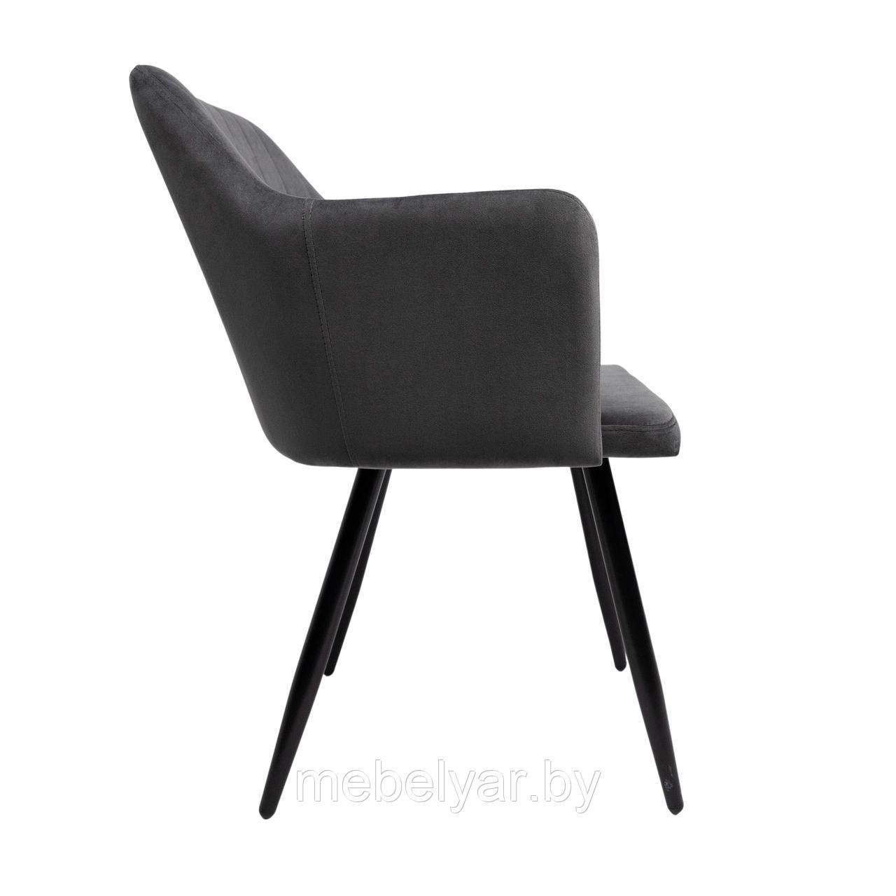 Кресло BRIT, серый велюр HLR-21/черный AksHome - фото 2 - id-p215989455