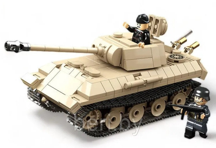 100245 Конструктор Quan guan Германский средний танк Panther, 472 детали, аналог LEGO - фото 2 - id-p215989446