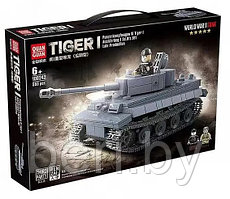 100242 Конструктор Quan guan Германский тяжелый танк Tiger, 503 детали, аналог LEGO