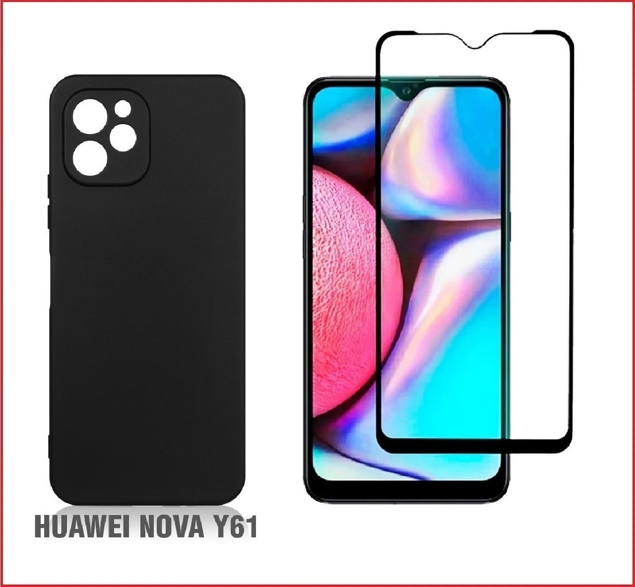 Чехол-накладка + защитное стекло для Huawei Nova Y61