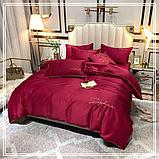 Комплект постельного белья Евро MENCY ЖАТКА Красный, фото 2
