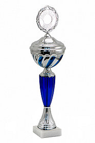Кубок "Океан" на мраморной подставке с крышкой , высота 33 см, чаша 8 см арт. 044-210-80 КС80