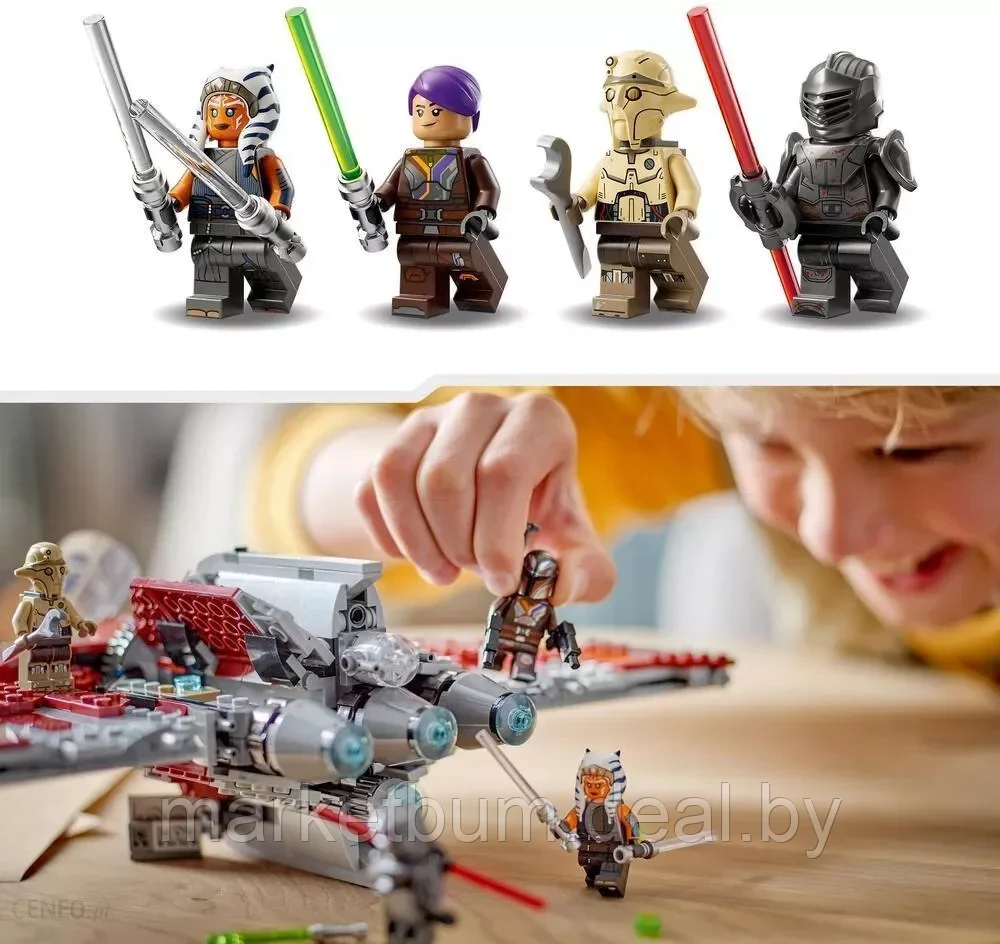 Конструктор LEGO Star Wars 75362, Космический шаттл Т-6 Асоки - фото 8 - id-p215991244