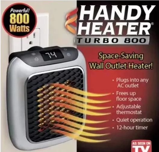 Мини - обогреватель с пультом управления Handy Heater Turbo 800 В - фото 2 - id-p215992447