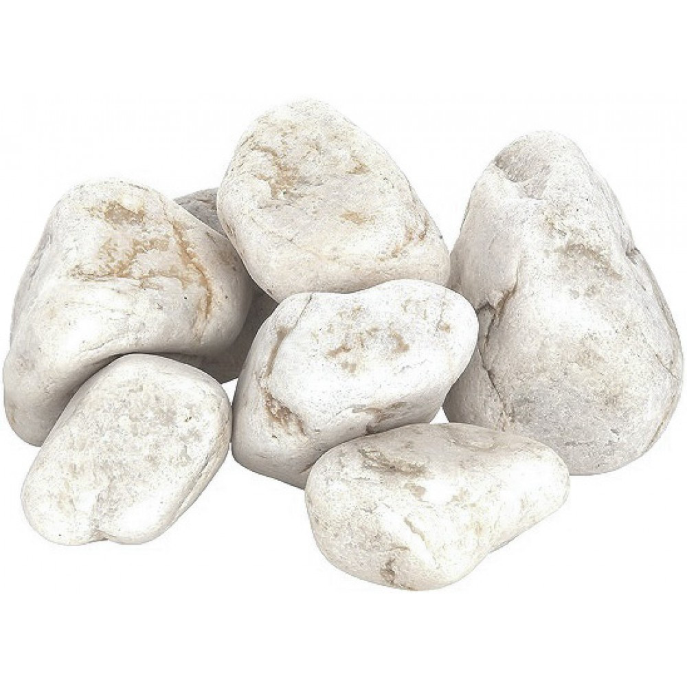 Камень для бани Белый Кварц Отборный (ведро 10 кг)
