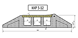 Кабельный трап 3 канала по 30мм. Нагрузка 12т. ККР 3-12, фото 9
