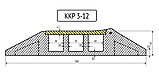 ККР 3-12 Кабель-канал. Резина (3 канала 30х32 мм) 12 тонн, фото 9