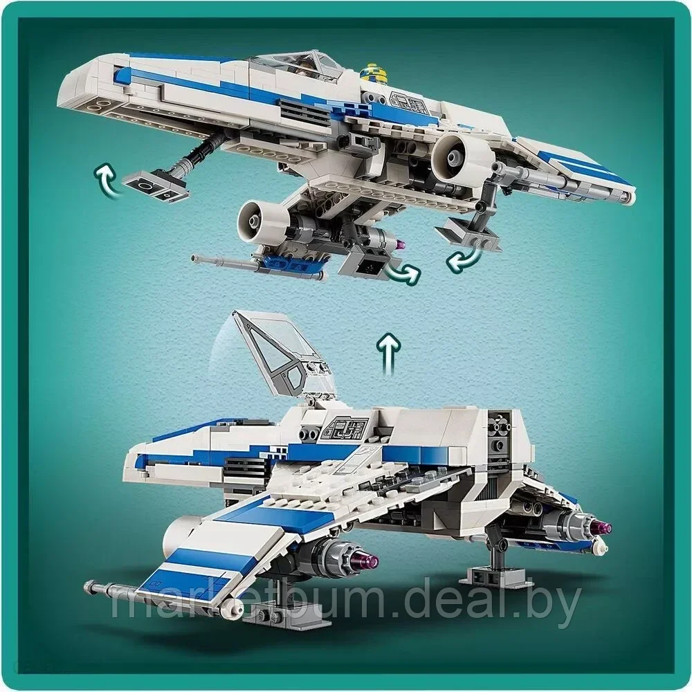 Конструктор LEGO Star Wars 75364 «E-Wing Новой Республики против истребителя Шин Хати» - фото 8 - id-p215992471