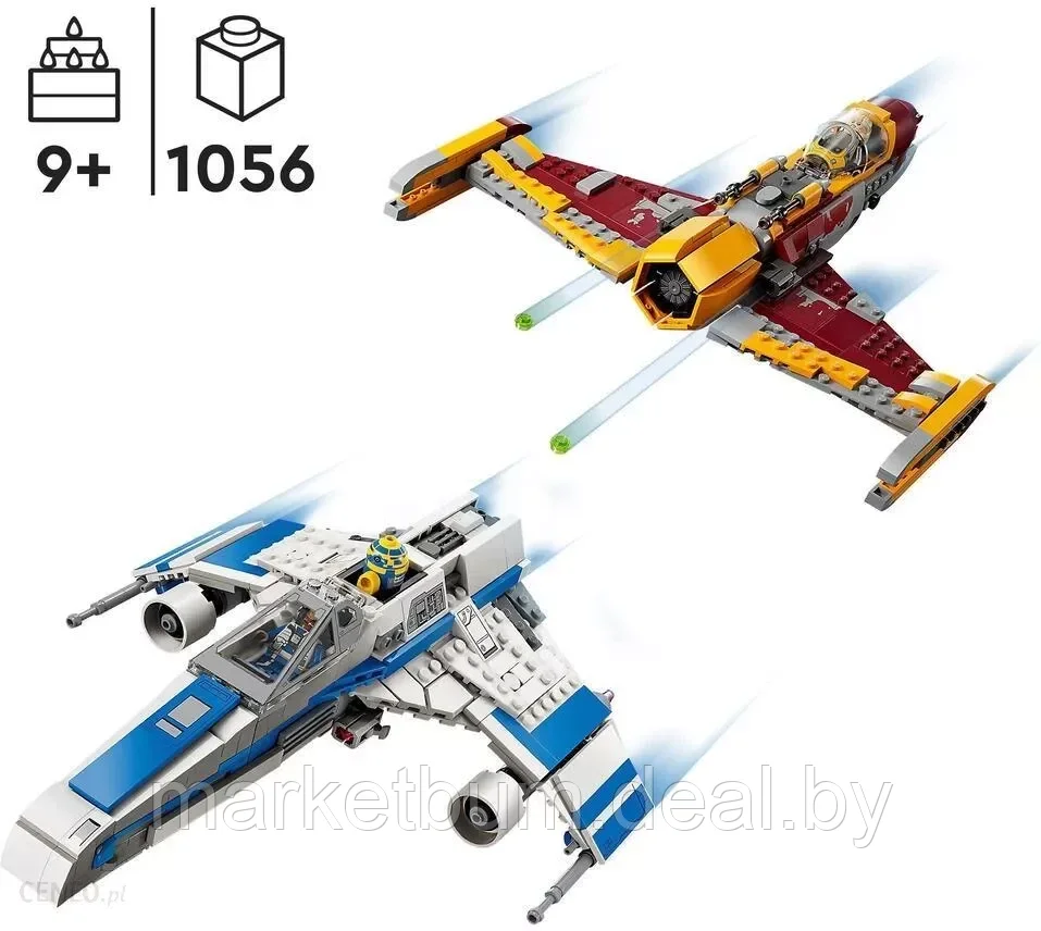 Конструктор LEGO Star Wars 75364 «E-Wing Новой Республики против истребителя Шин Хати» - фото 4 - id-p215992471