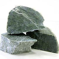 Камень для бани нефрит колото-пиленый (фракция 60-150мм)(ведро10 кг)