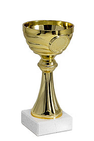 Кубок "Маяк" на мраморной подставке , высота 15 см, чаша 7 см арт. 049-150-70