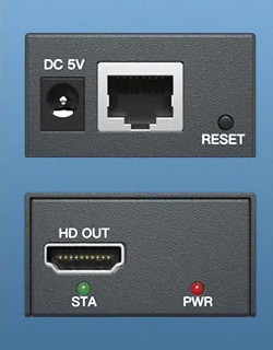 Разветвитель, сплиттер HDMI 1x4 FullHD 1080p до 200 метров - удлинитель сигнала по витой паре RJ45 UTP (LAN) - фото 3 - id-p215708398
