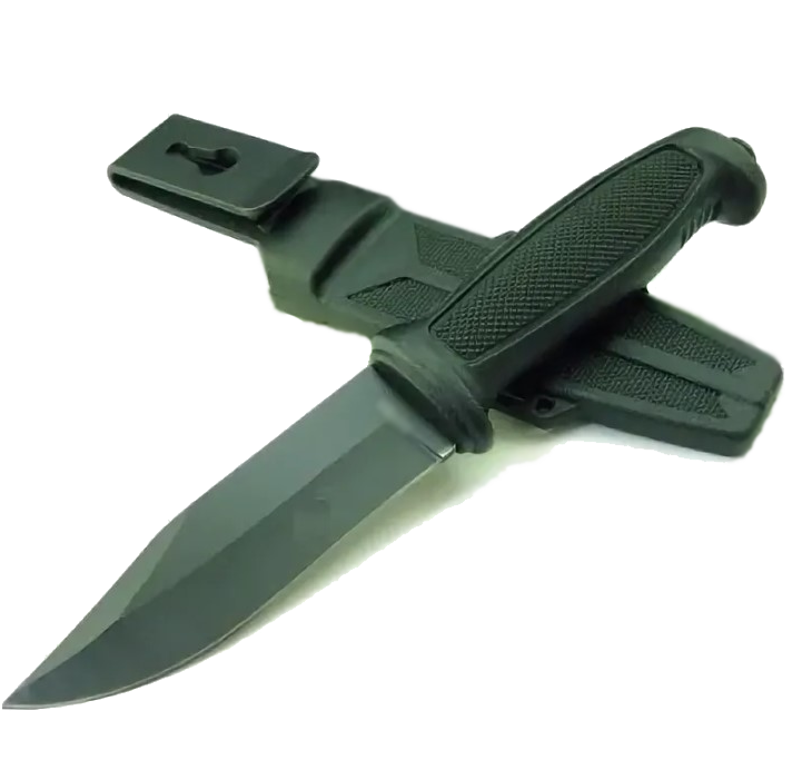 Тактический нож Gerber 1418 A в пластиковых ножнах (черный) - фото 1 - id-p216007975