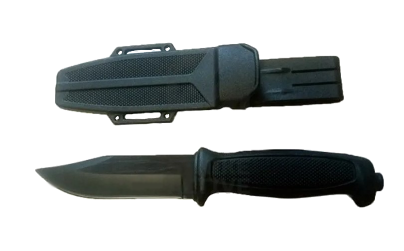 Тактический нож Gerber 1418 A в пластиковых ножнах (черный) - фото 3 - id-p216007975