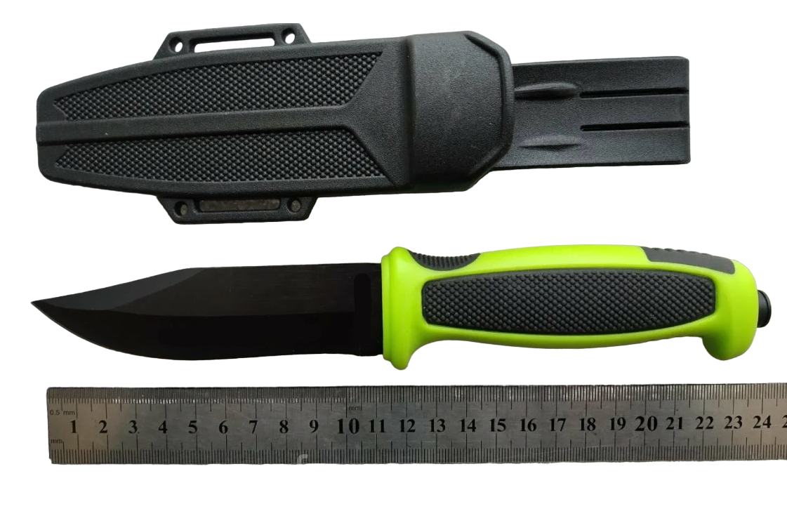 Тактический нож Gerber 1418 A в пластиковых ножнах (зеленый) - фото 3 - id-p216008011