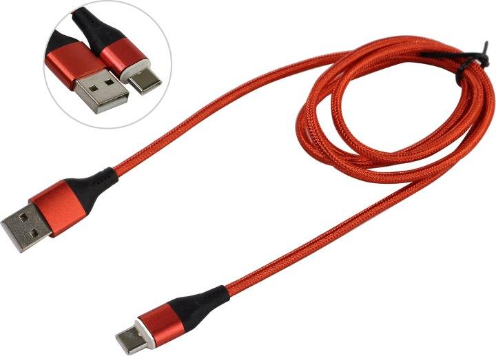 JETACCESS JA-DC39 1м Red Кабель USB 2.0 AM-- съёмный магнитный USB-C 1м - фото 1 - id-p216008936