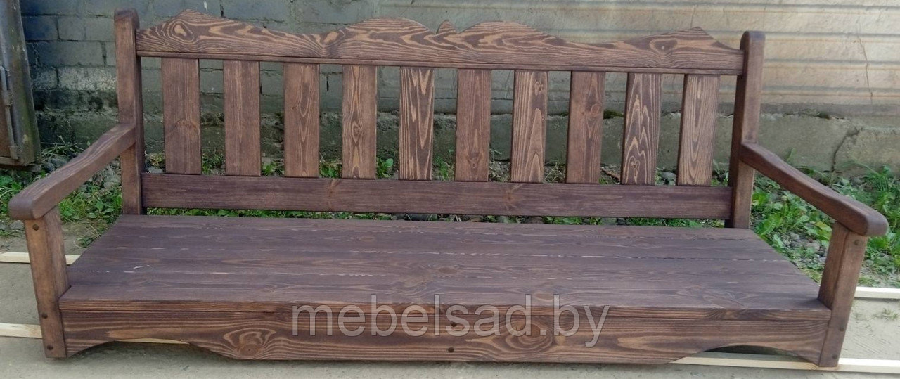 Сиденье качелей садовых из массива сосны "Прованс №34" - фото 1 - id-p215998450