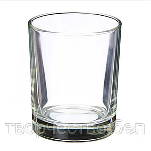 Прозрачный стакан ровный для свечи, 250 мл