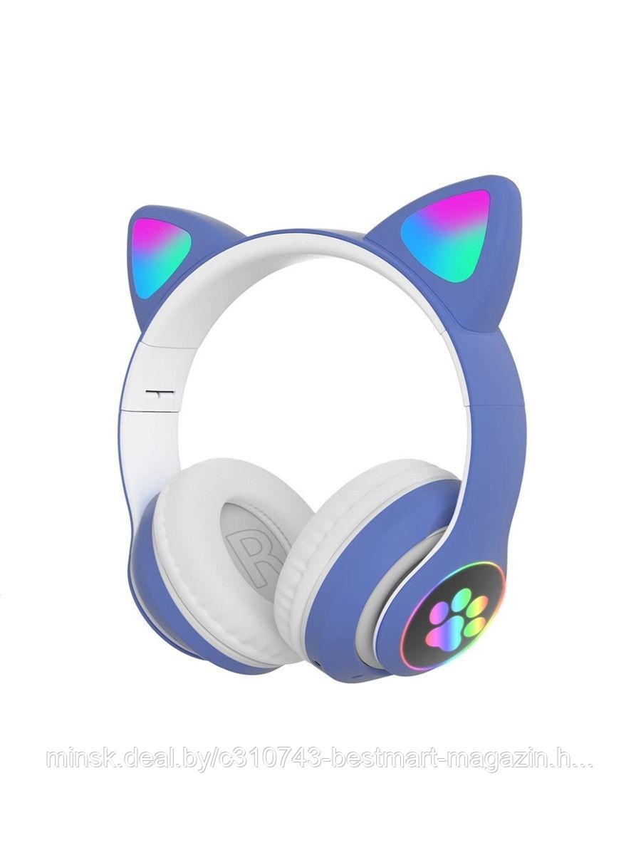 Наушники со светящимися ушками STN-28 CAT EAR | Разные цвета | Беспроводные - фото 4 - id-p216010445