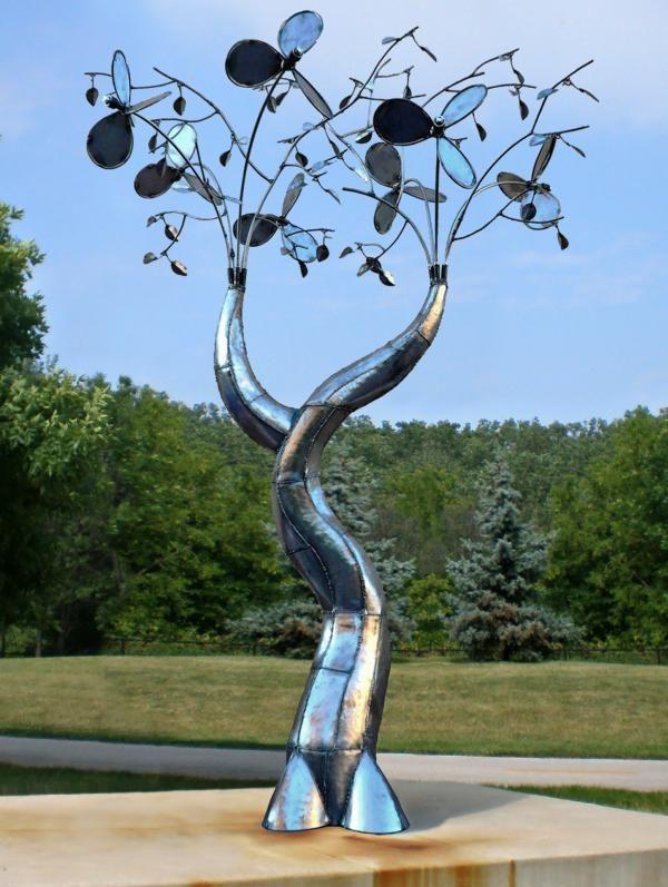 Садово-парковая скульптура "Tree" из нержавеющей стали