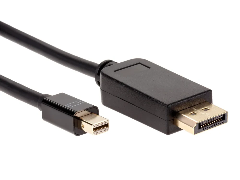 Кабель Mini DisplayPort - DisplayPort 4К, папа-папа, 1,8 метра, черный 556623