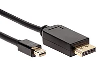 Кабель Mini DisplayPort - DisplayPort, папа-папа, 1,8 метра, черный 556623