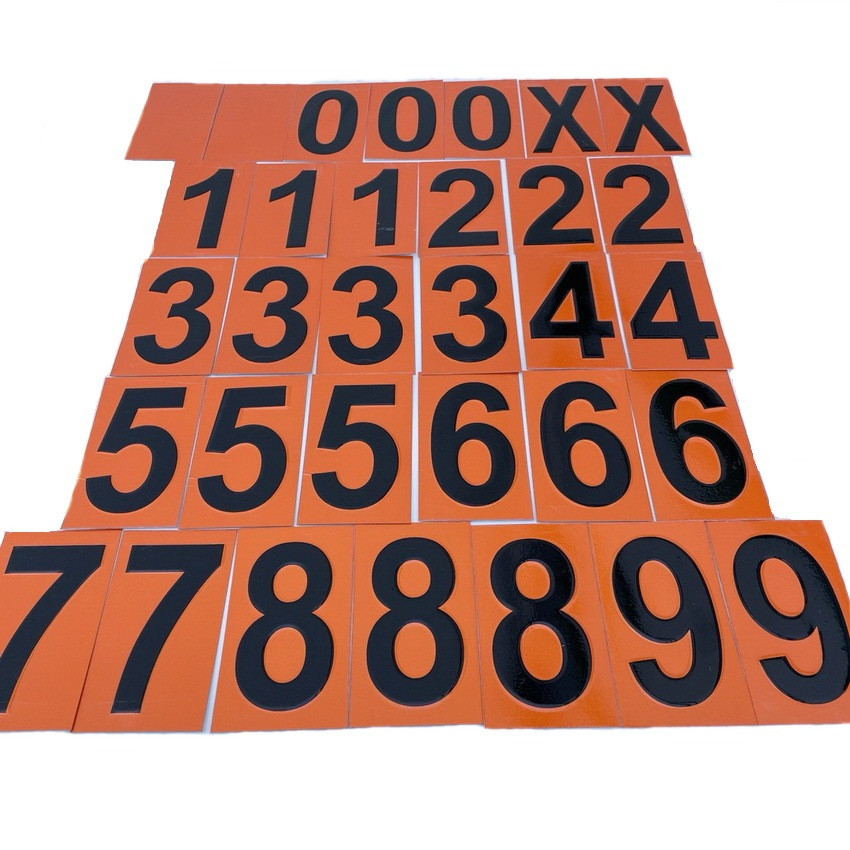 Набор цифр (сменных кодов) для наборной таблицы «ОПАСНЫЙ ГРУЗ», 33шт, 120х70мм - фото 3 - id-p216016427