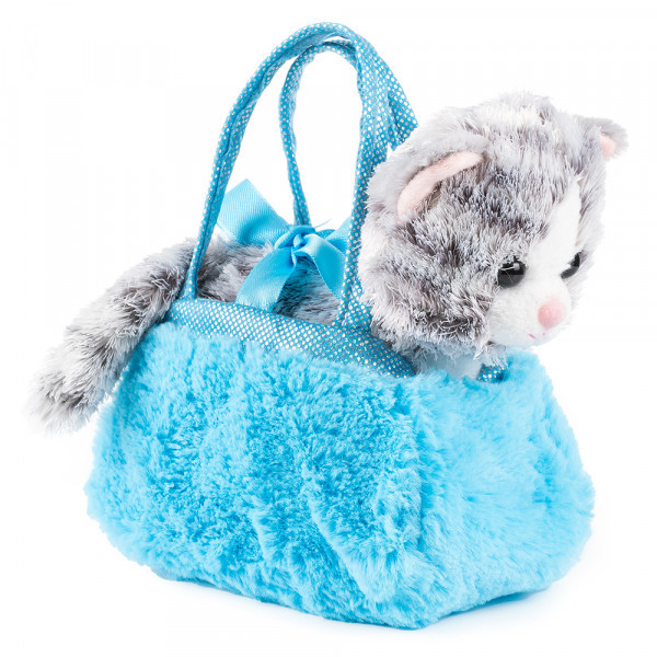 Мягкая игрушка Fancy Котик в сумочке-переноске 18см - фото 1 - id-p216016641