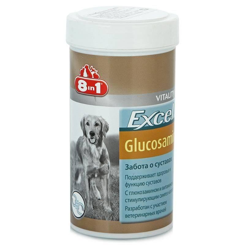 Витамины для собак 8in1 Exsel Glucosamine, 110 таб - фото 1 - id-p216017035