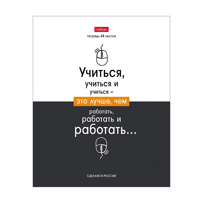 Тетрадь клетка Hatber Люблю школу, 48 листов А5