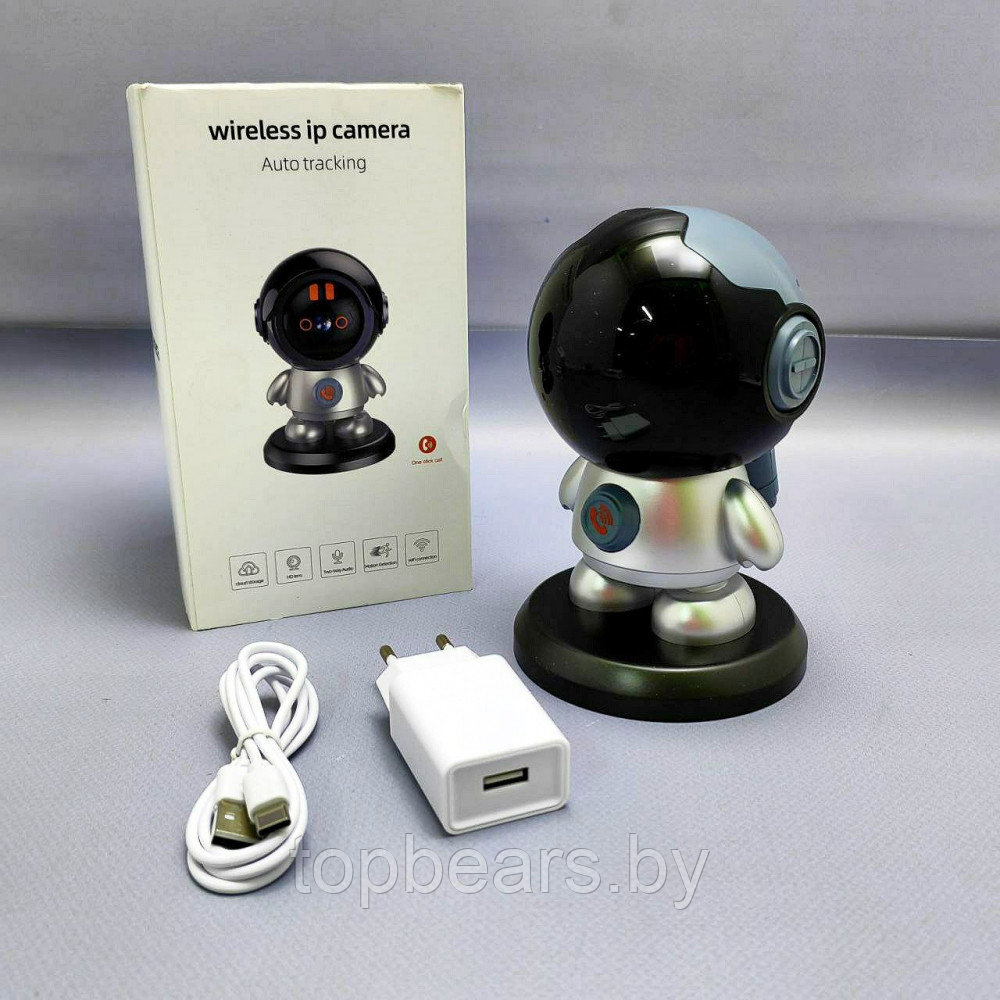 Умная камера видеонаблюдения настольная поворотная Smart Robot Wireless IP camera Auto Tracking Wi Fi YH-A5DCL - фото 2 - id-p215963737